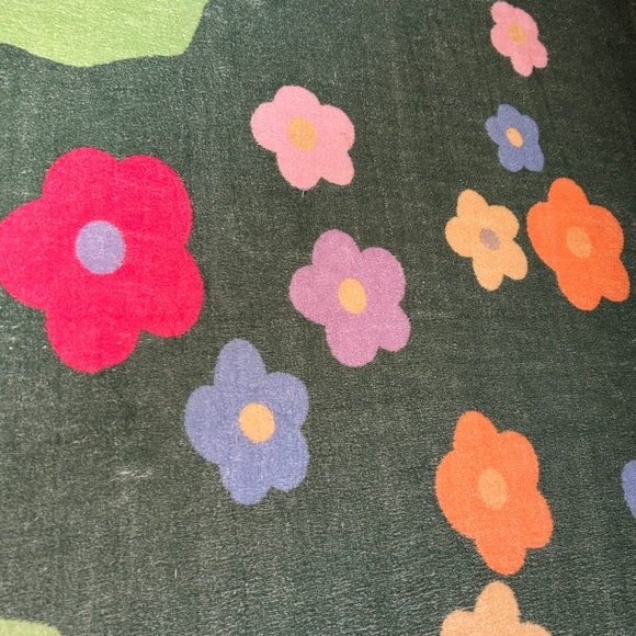 Floral Garden Washable Unique Runner Rug - Field of Flowers Mat Maximalist Lany - Picture 6 of 9